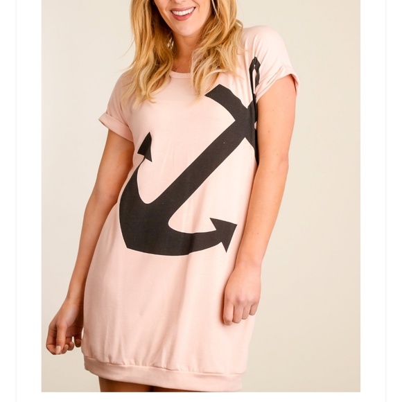 12 Pm By Mon Ami Dresses & Skirts - 💖 Blush Anchor Dress